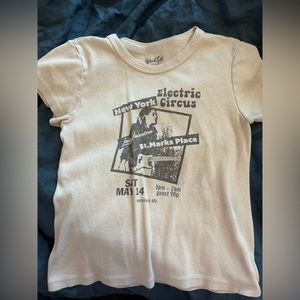 Brandy Melville electric circus baby tee